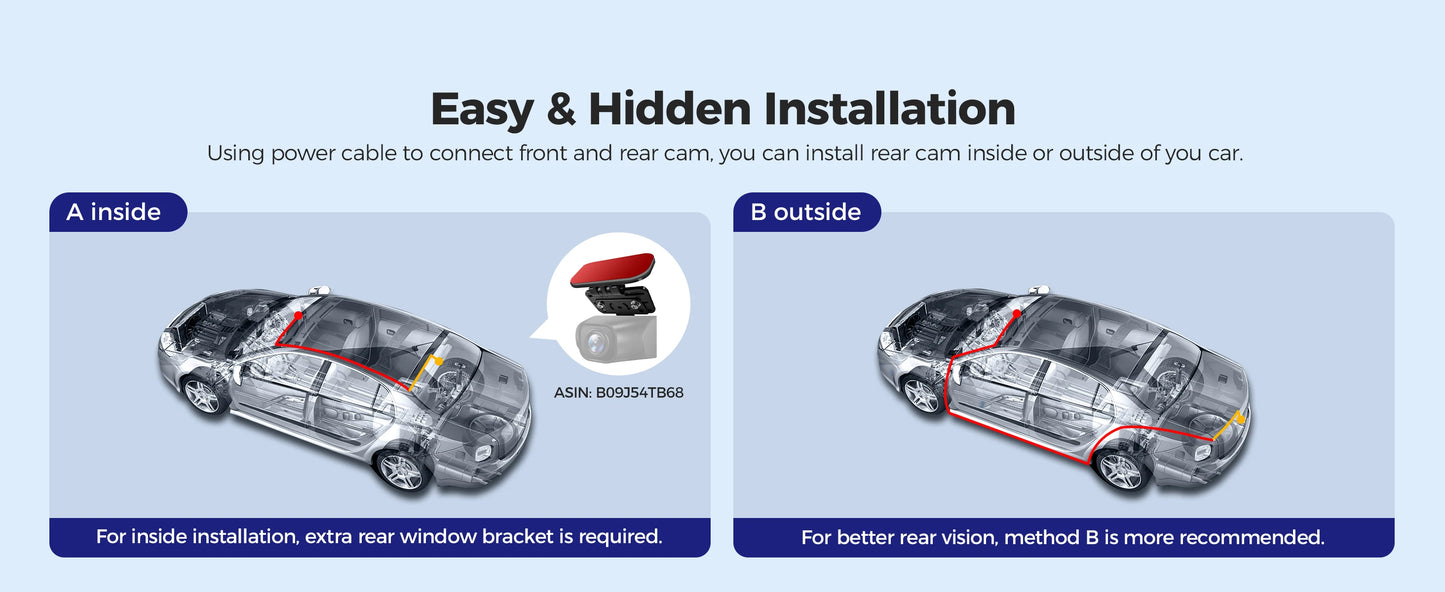 Dashcam 4K + 2K Dual mit GPS und bis zu 256 GB Speicher — ConnectDrive M550