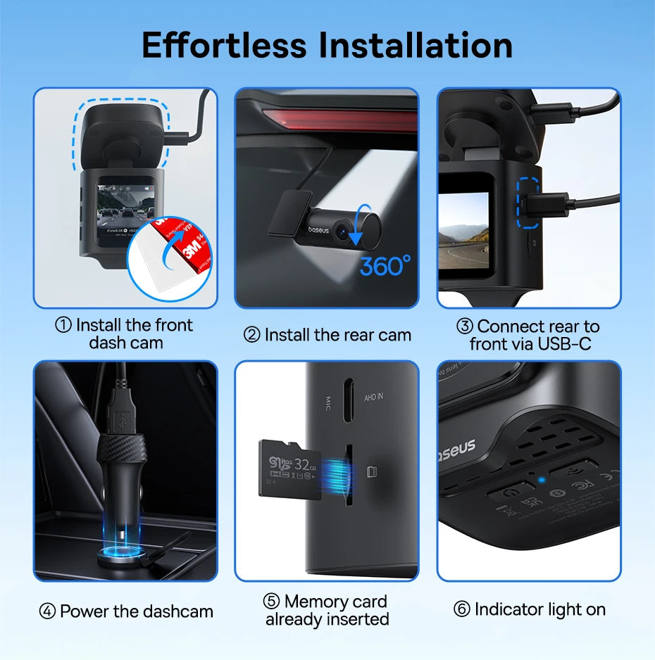 Dashcam 3K mit Superkondensator und GPS Galileo — ConnectDrive D4 Premium