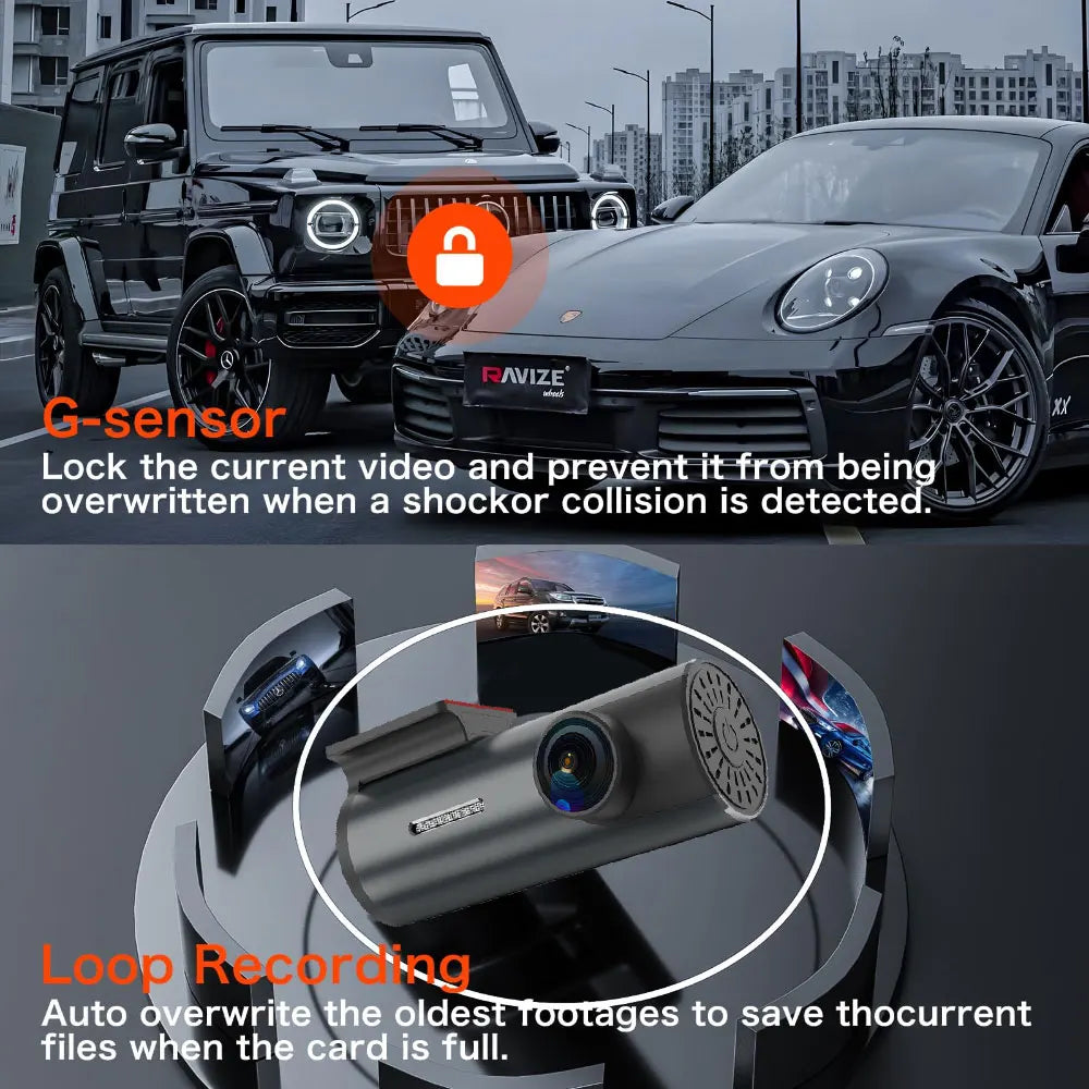 ConnectDrive Mini Dashcam 4K — Frontkamera oder Dual-Kamera mit GPS und Parküberwachung