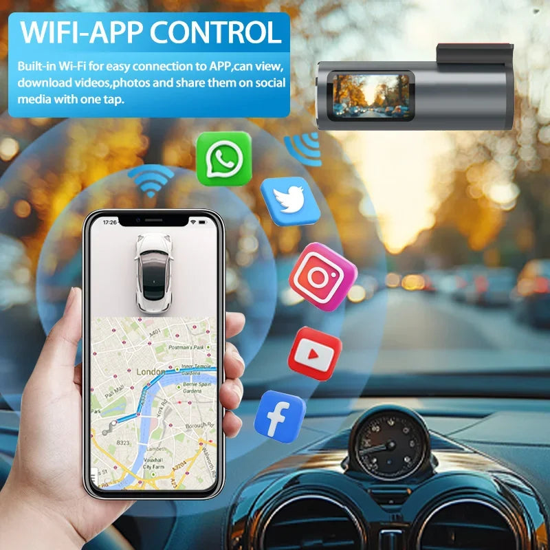 ConnectDrive Mini Dashcam 4K — Frontkamera oder Dual-Kamera mit GPS und Parküberwachung