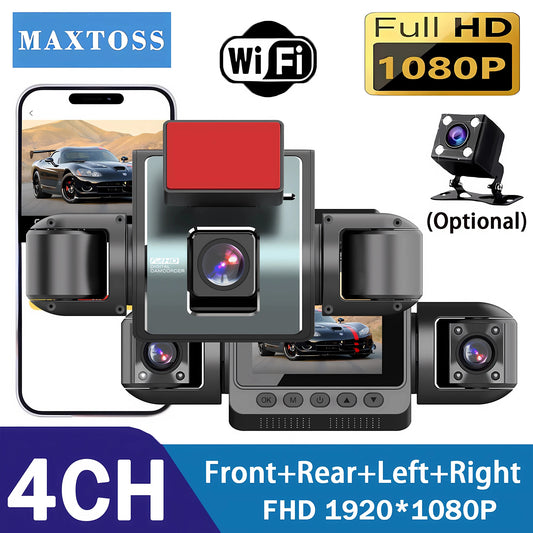 ConnectDrive 360°-Dashcam WLAN — 3- oder 4-Kanal mit App-Steuerung