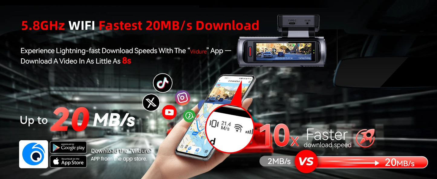 Dashcam 4K + 4K Dual — Vorne und Hinten in Ultra HD — ConnectDrive D4 Max