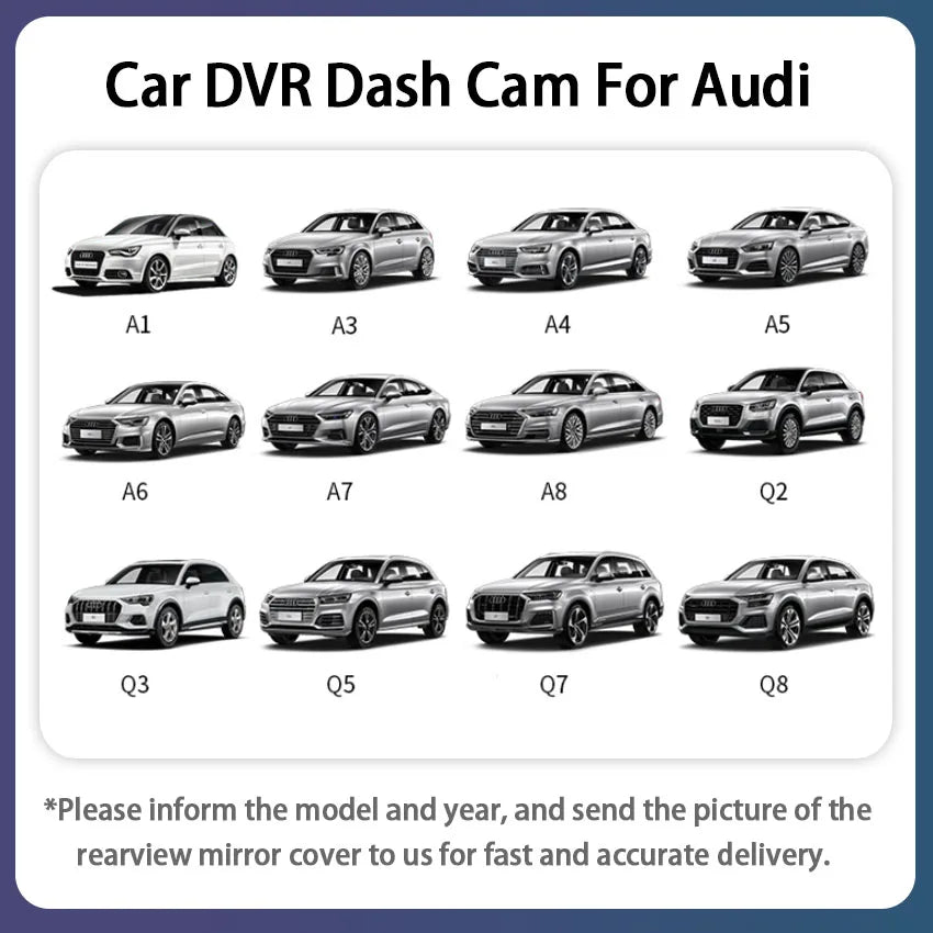 ConnectDrive Einbau-Dashcam Audi A3/A4/A5/Q5 — 4K, 2K, 1K, Dual Plug & Play
