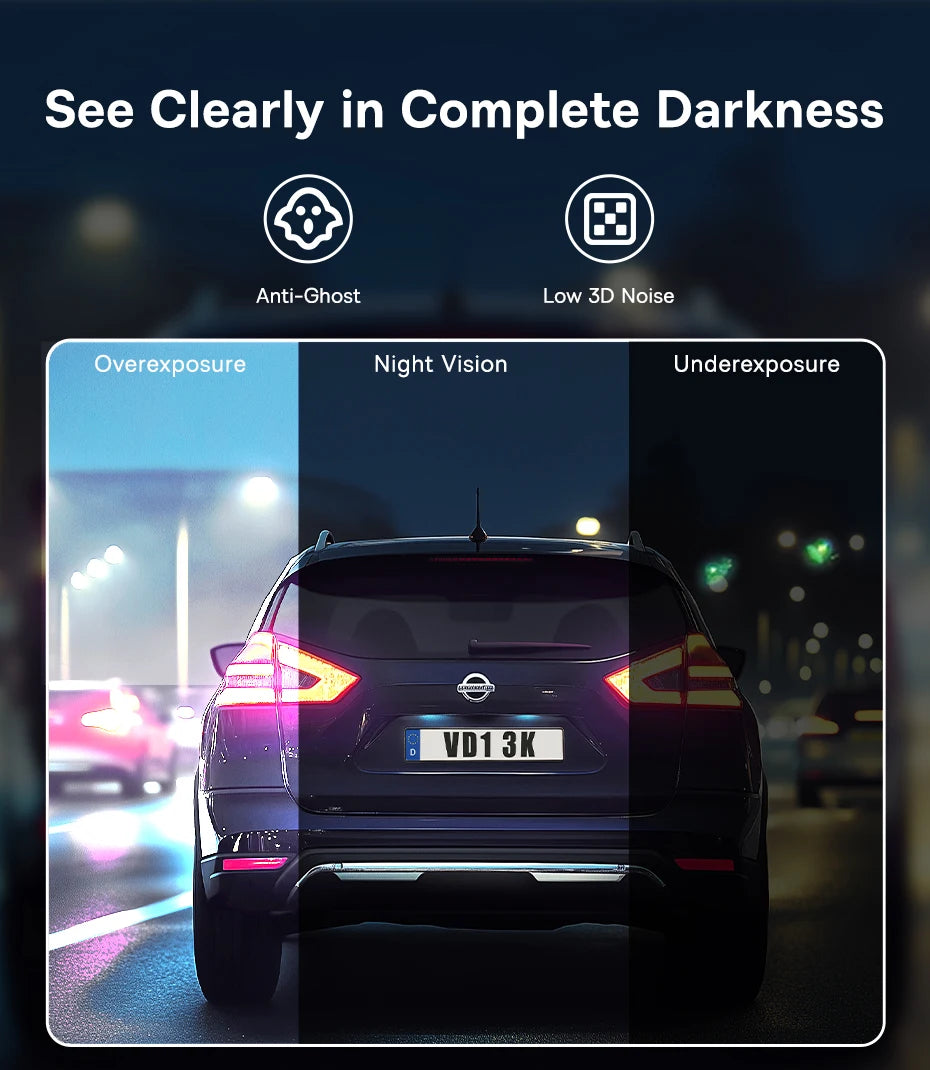 Dashcam 3K mit Superkondensator und GPS Galileo — ConnectDrive D4 Premium