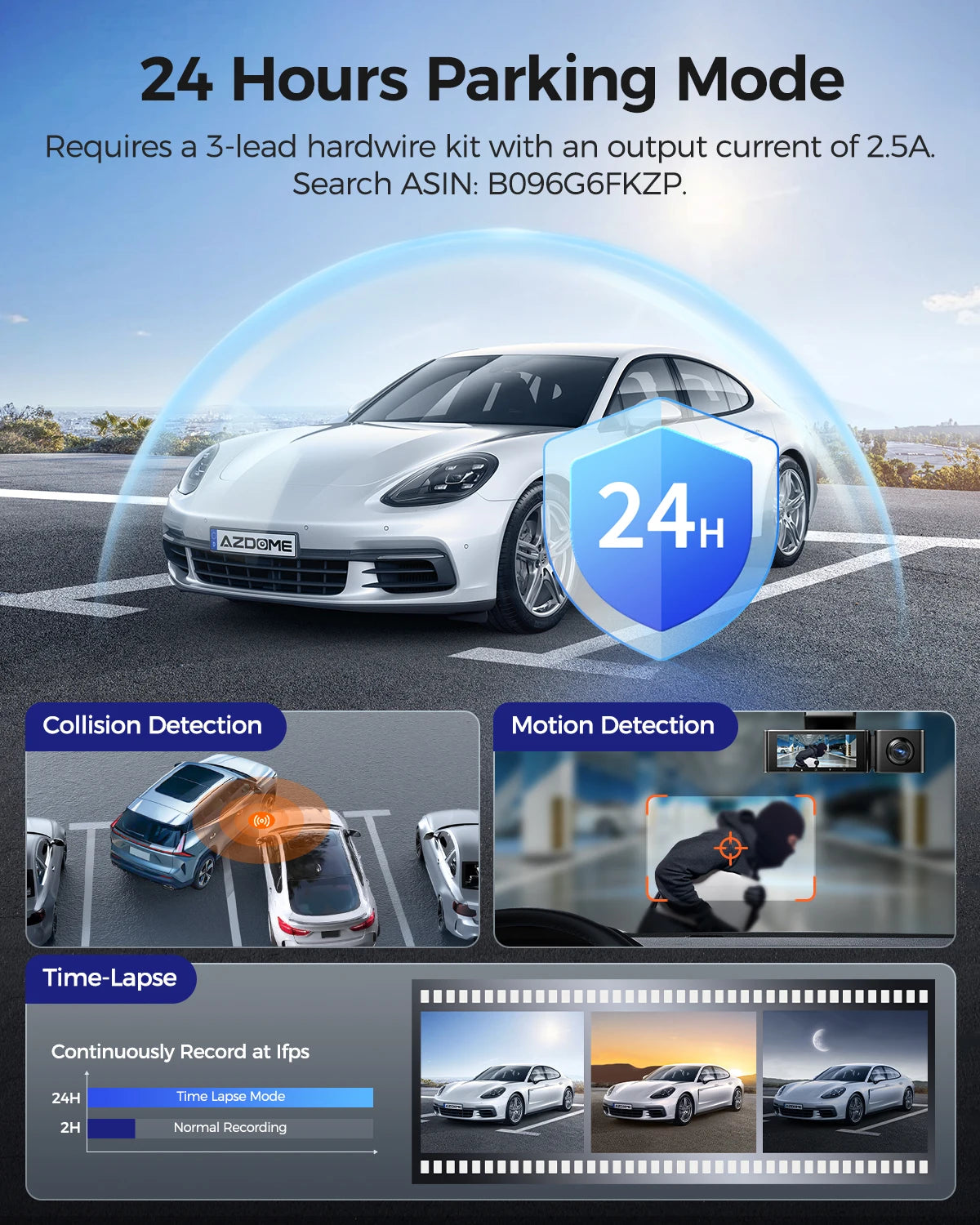 Dashcam 4K + 2K Dual mit GPS und bis zu 256 GB Speicher — ConnectDrive M550