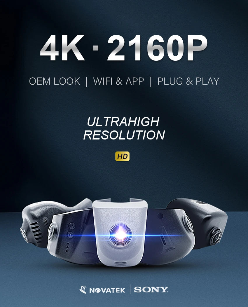 ConnectDrive Einbau-Dashcam BMW X4/X5/G-Serie — 4K, 2K, 1K, Dual Plug & Play
