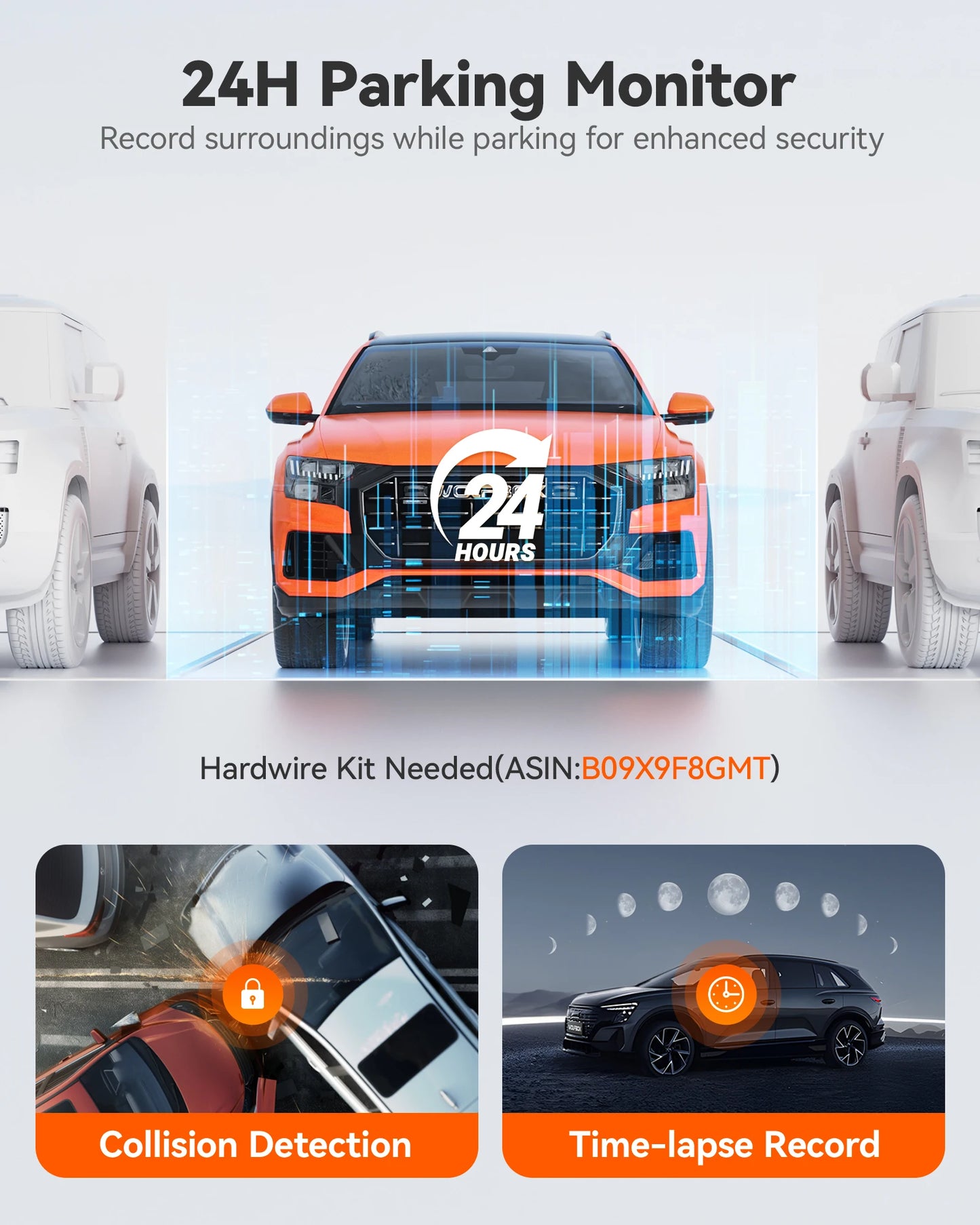ConnectDrive Spiegel Dashcam 4K mit ADAS und BSD — 12 Zoll, 5,8-GHz-WLAN, GPS