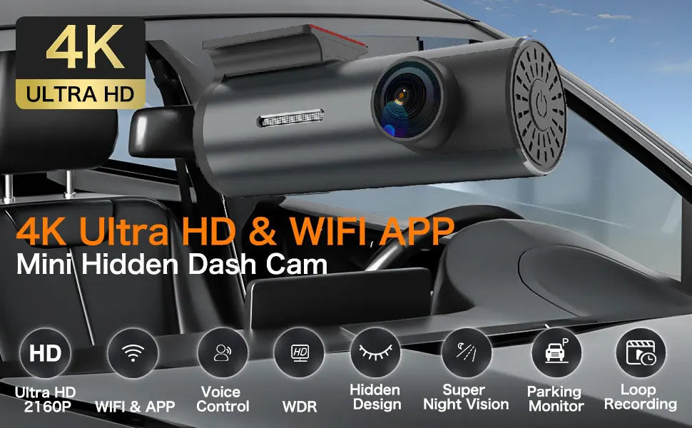 ConnectDrive Mini Dashcam 4K — Frontkamera oder Dual-Kamera mit GPS und Parküberwachung