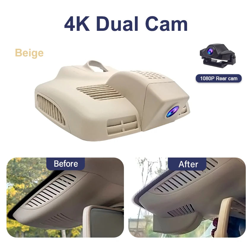 ConnectDrive Einbau-Dashcam Mercedes E-Klasse W213 — 4K, 2K, 1K, Dual Plug & Play