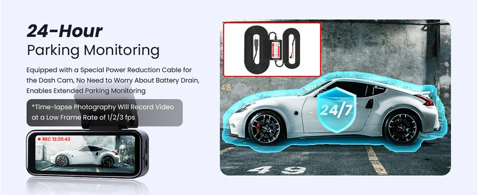 Dashcam 4K UHD + 2,5K Rückkamera mit GPS und WiFi — ConnectDrive D4 Drive