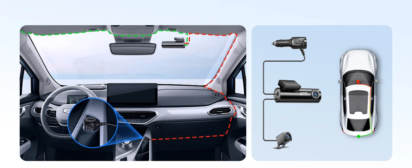 Dashcam 4K WiFi GPS ohne Bildschirm — ConnectDrive D4 Compact