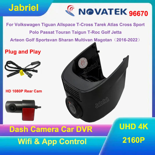 ConnectDrive Einbau-Dashcam VW Golf/Passat/Tiguan — 4K, 2K, 1K, Dual Plug & Play