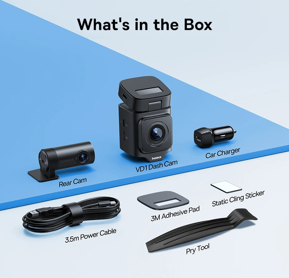 Dashcam 3K mit Superkondensator und GPS Galileo — ConnectDrive D4 Premium