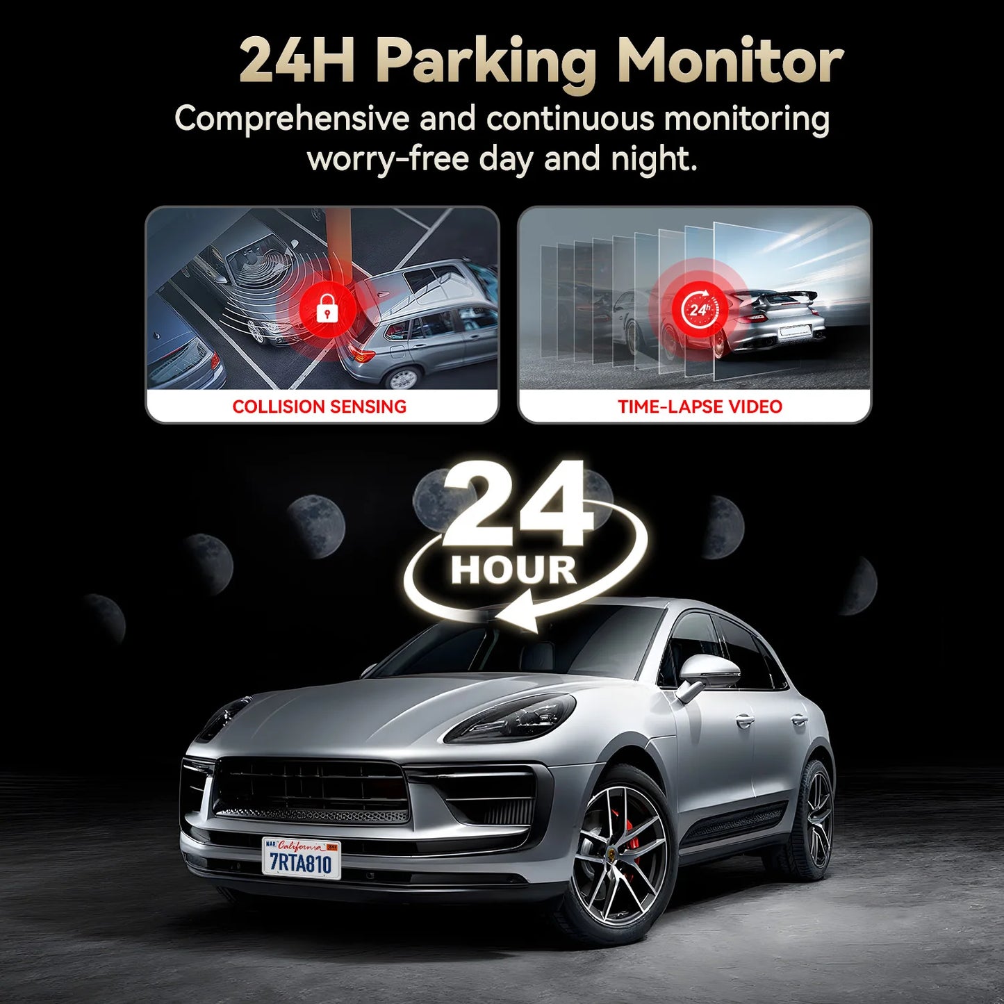 Dashcam 4K mit 5,8 GHz WiFi und Touchscreen GPS — ConnectDrive D4 Swift