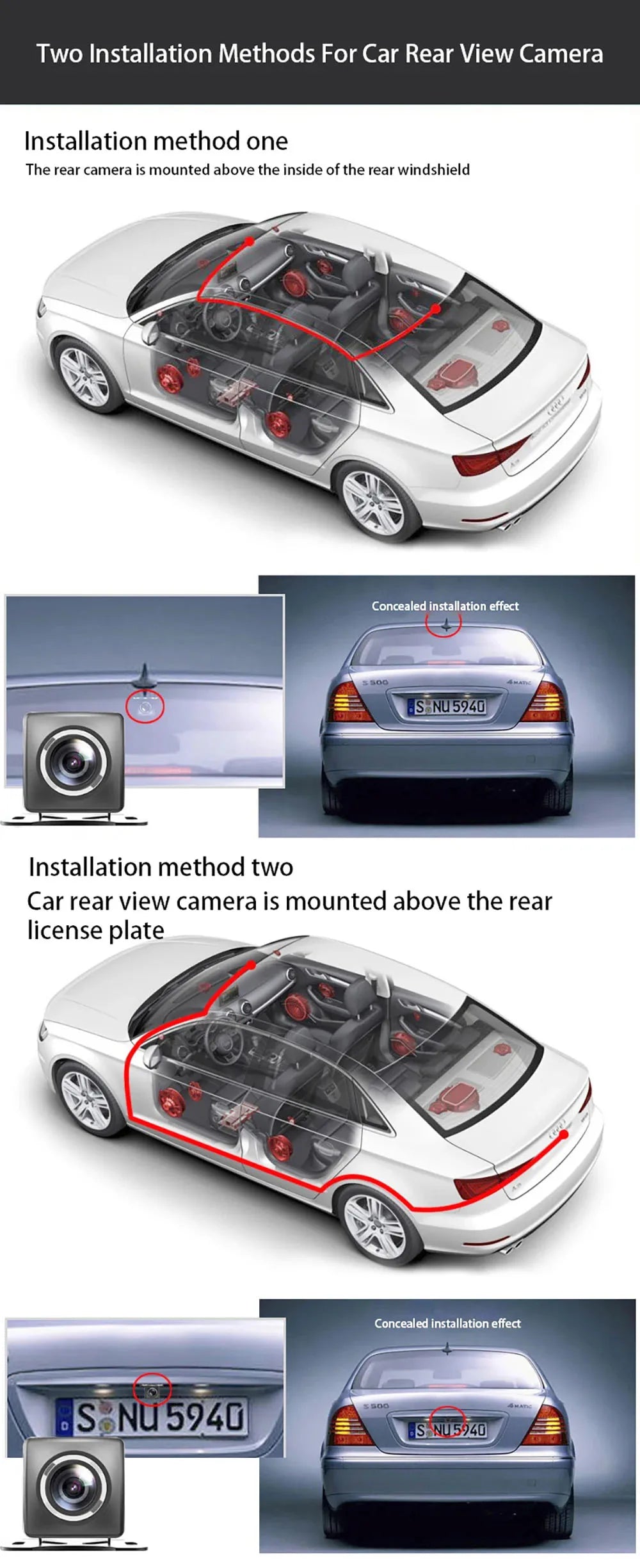 ConnectDrive Spiegel Dashcam 4K — 11,26 Zoll, Dual-Kamera, GPS und WLAN