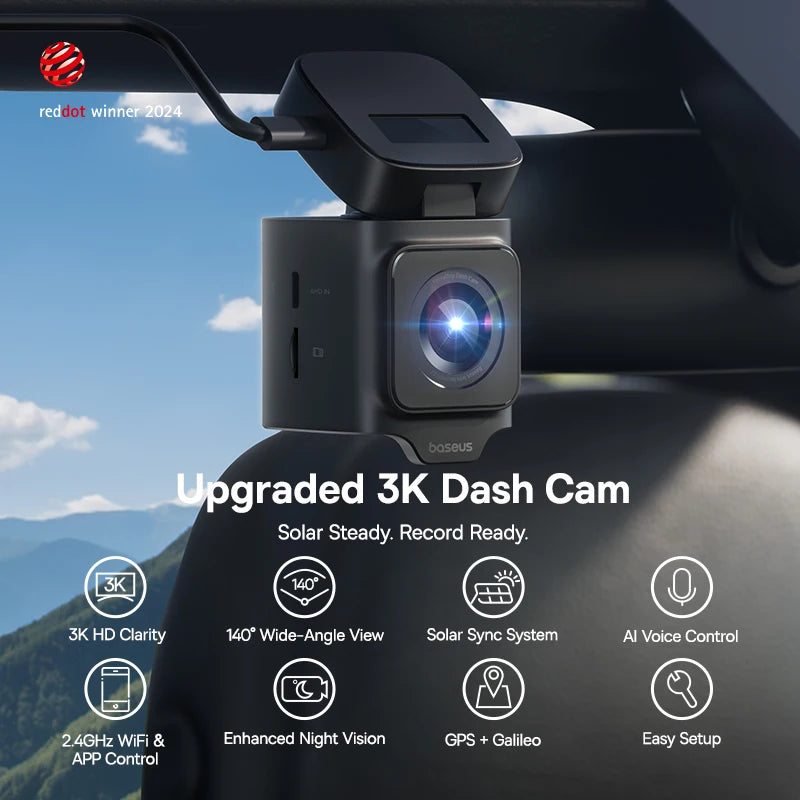 Dashcam 3K mit Superkondensator und GPS Galileo — ConnectDrive D4 Premium