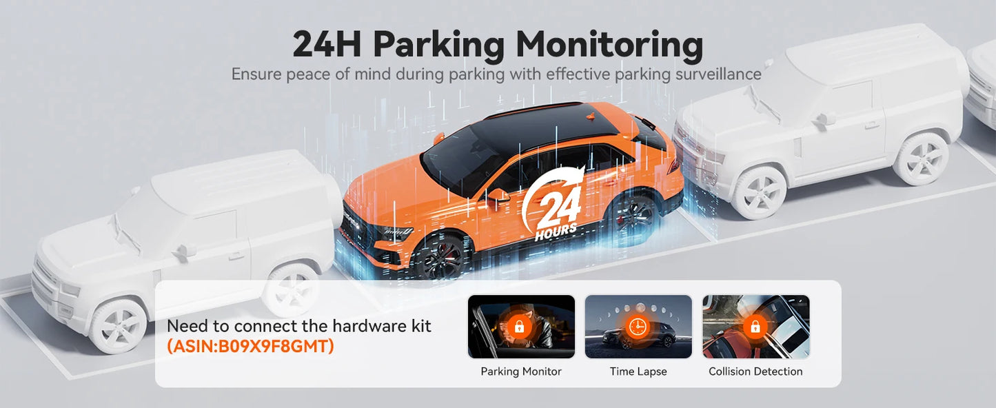 ConnectDrive Spiegel Dashcam 4K mit ADAS und BSD — 12 Zoll, 5,8-GHz-WLAN, GPS