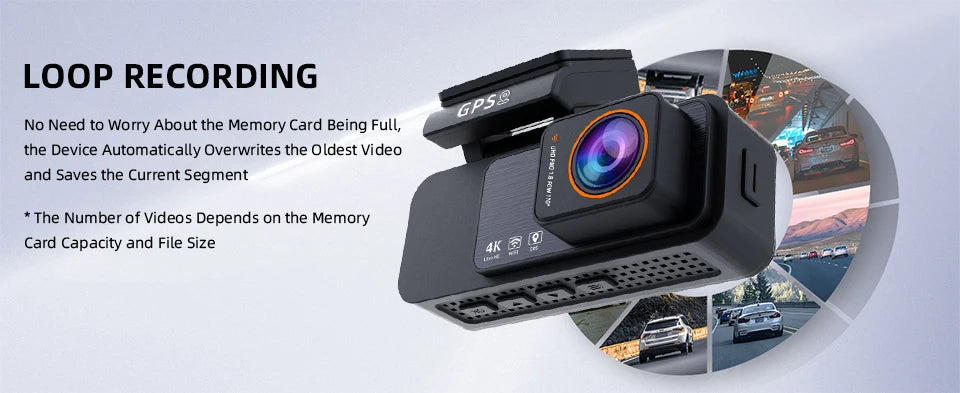 Dashcam 4K UHD + 2,5K Rückkamera mit GPS und WiFi — ConnectDrive D4 Drive