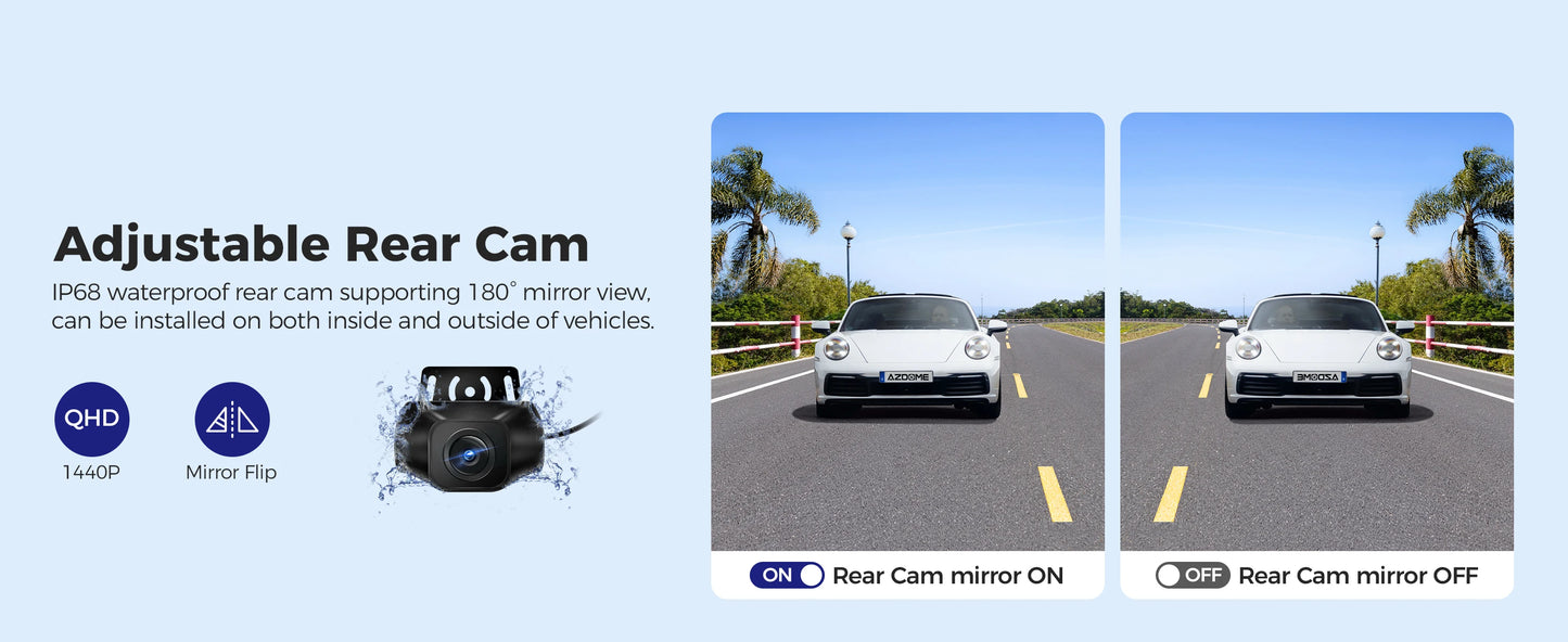 Dashcam 4K + 2K Dual mit GPS und bis zu 256 GB Speicher — ConnectDrive M550