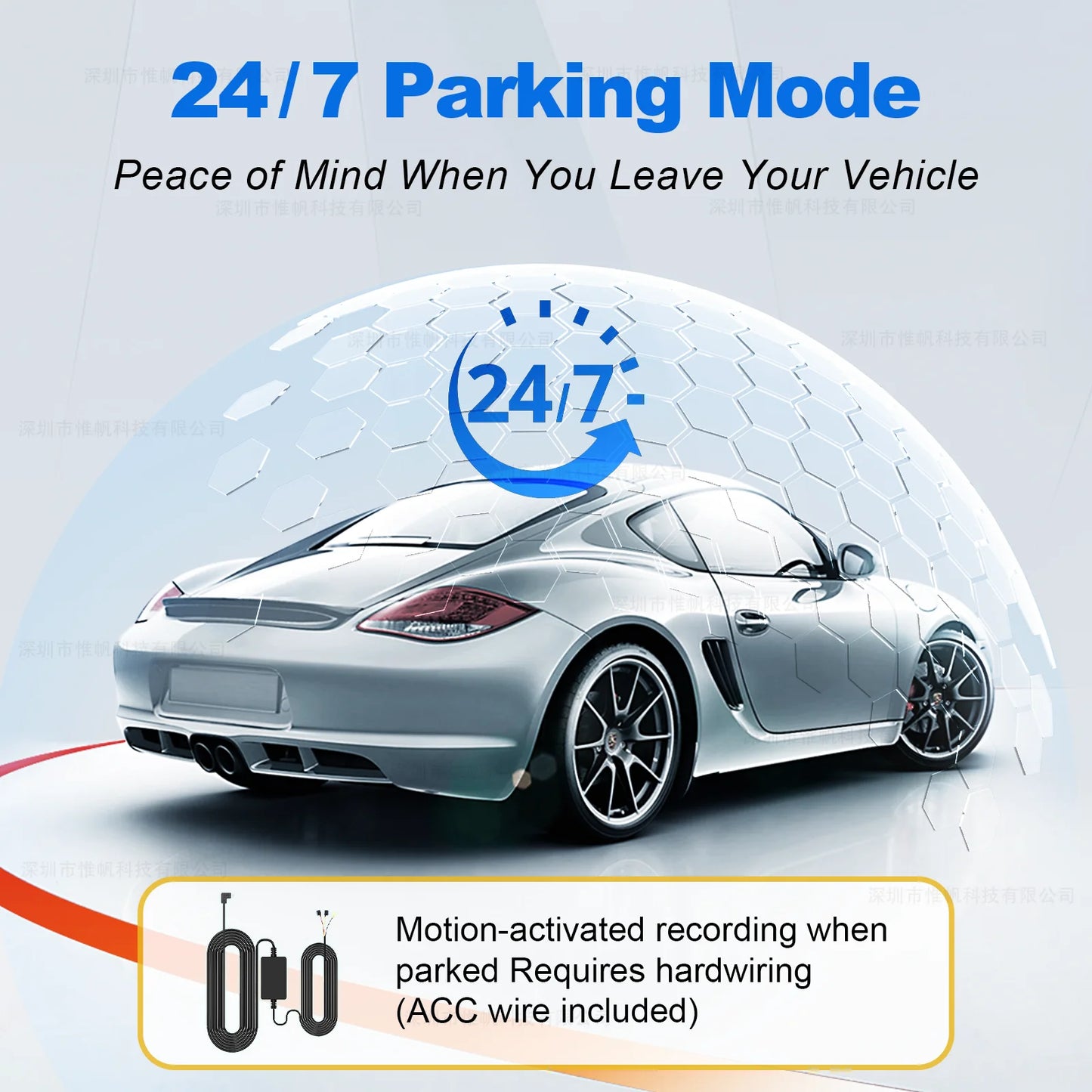 Dashcam 4K + 2K mit ADAS und GPS — ConnectDrive D4 Pro