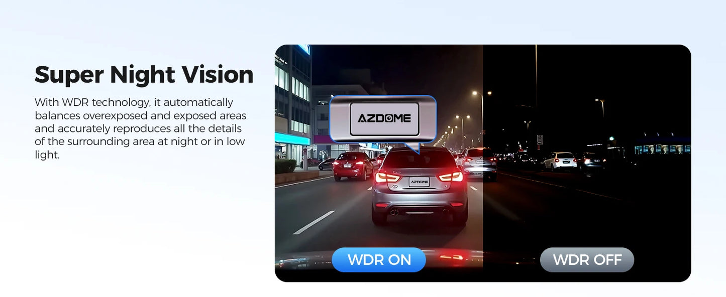 Dashcam 4K WiFi GPS ohne Bildschirm — ConnectDrive D4 Compact