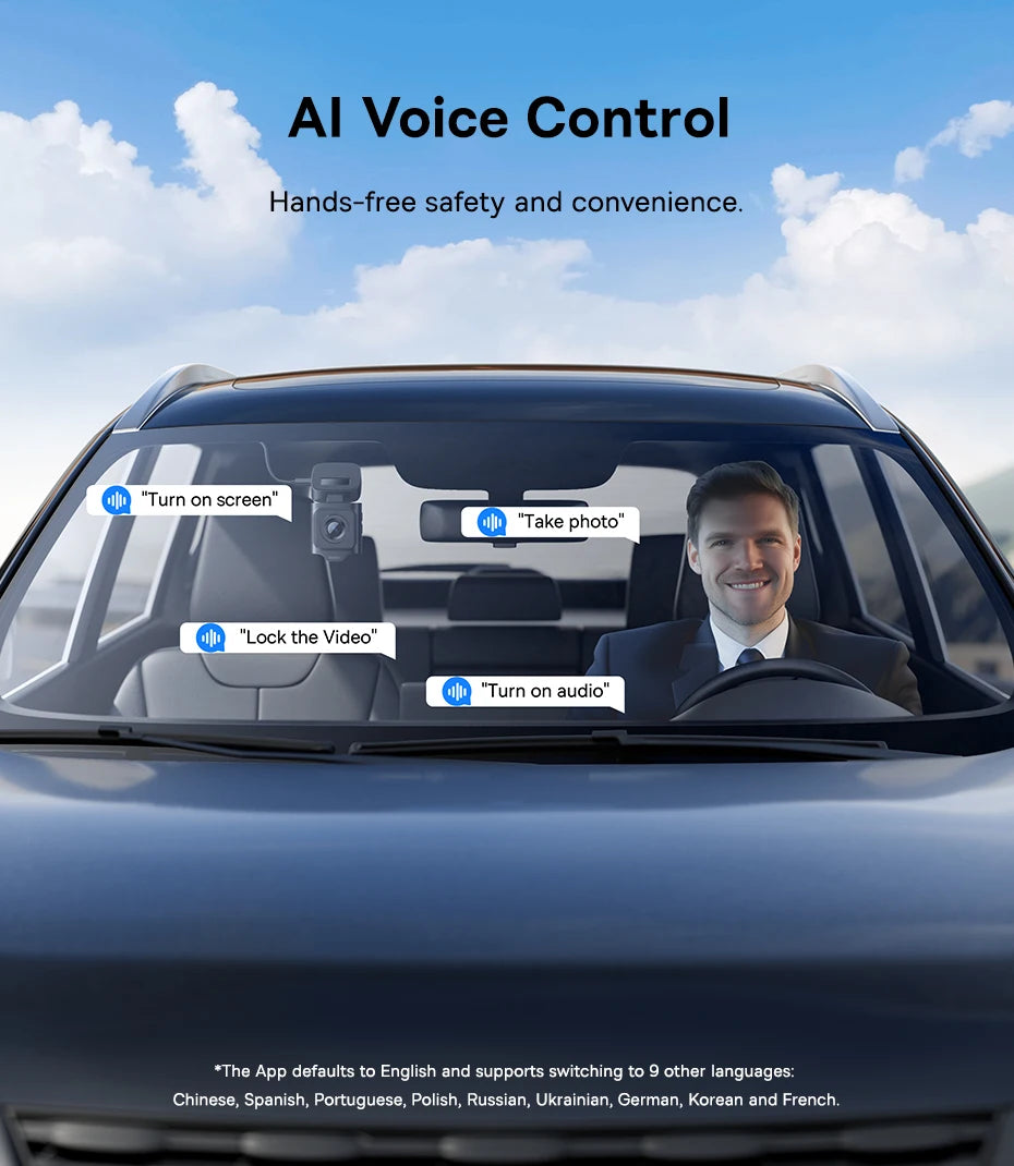 Dashcam 3K mit Superkondensator und GPS Galileo — ConnectDrive D4 Premium