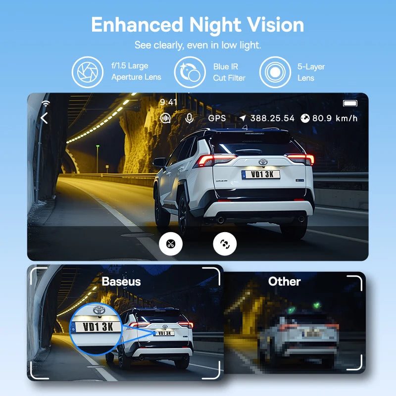 Dashcam 3K mit Superkondensator und GPS Galileo — ConnectDrive D4 Premium