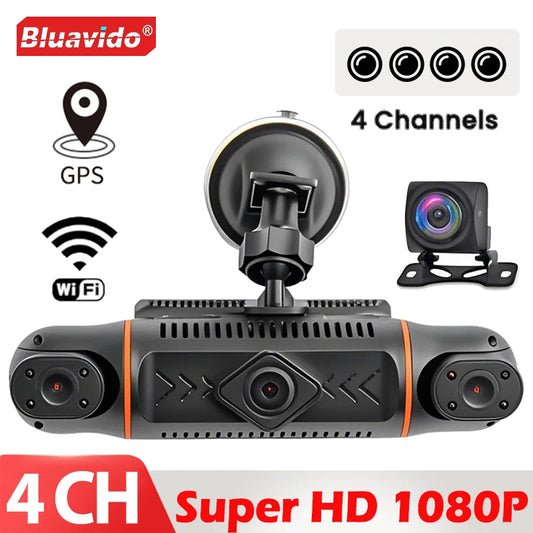 ConnectDrive 360°-Dashcam 2K — 4-Kanal mit optionalem GPS
