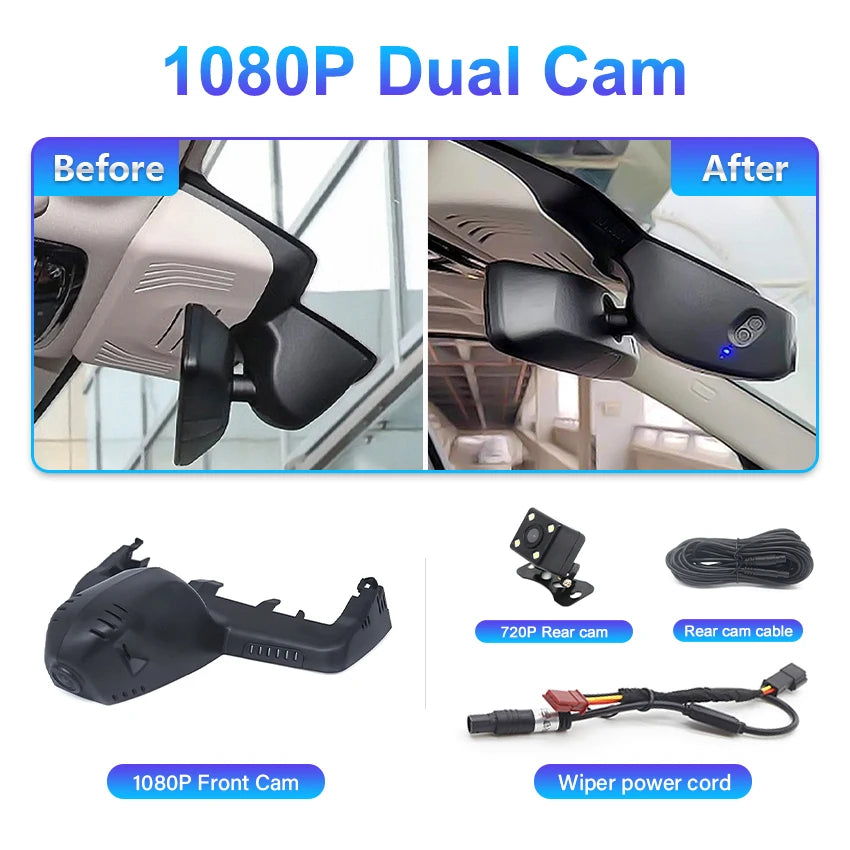 ConnectDrive Einbau-Dashcam BMW X4/X5/G-Serie — 4K, 2K, 1K, Dual Plug & Play