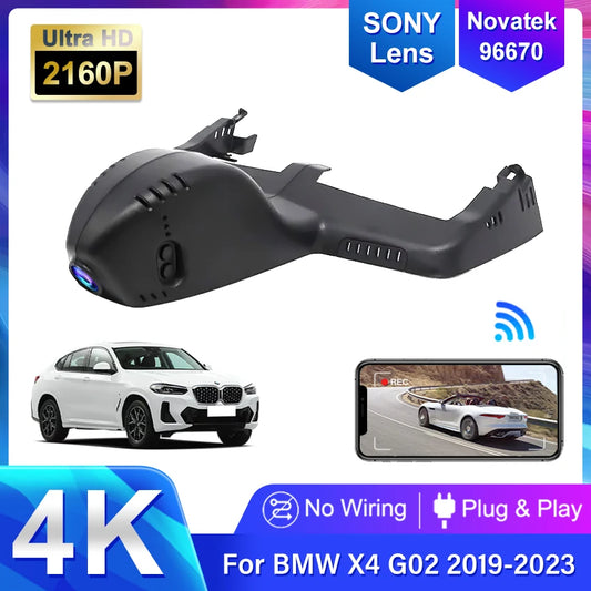 ConnectDrive Einbau-Dashcam BMW X4/X5/G-Serie — 4K, 2K, 1K, Dual Plug & Play