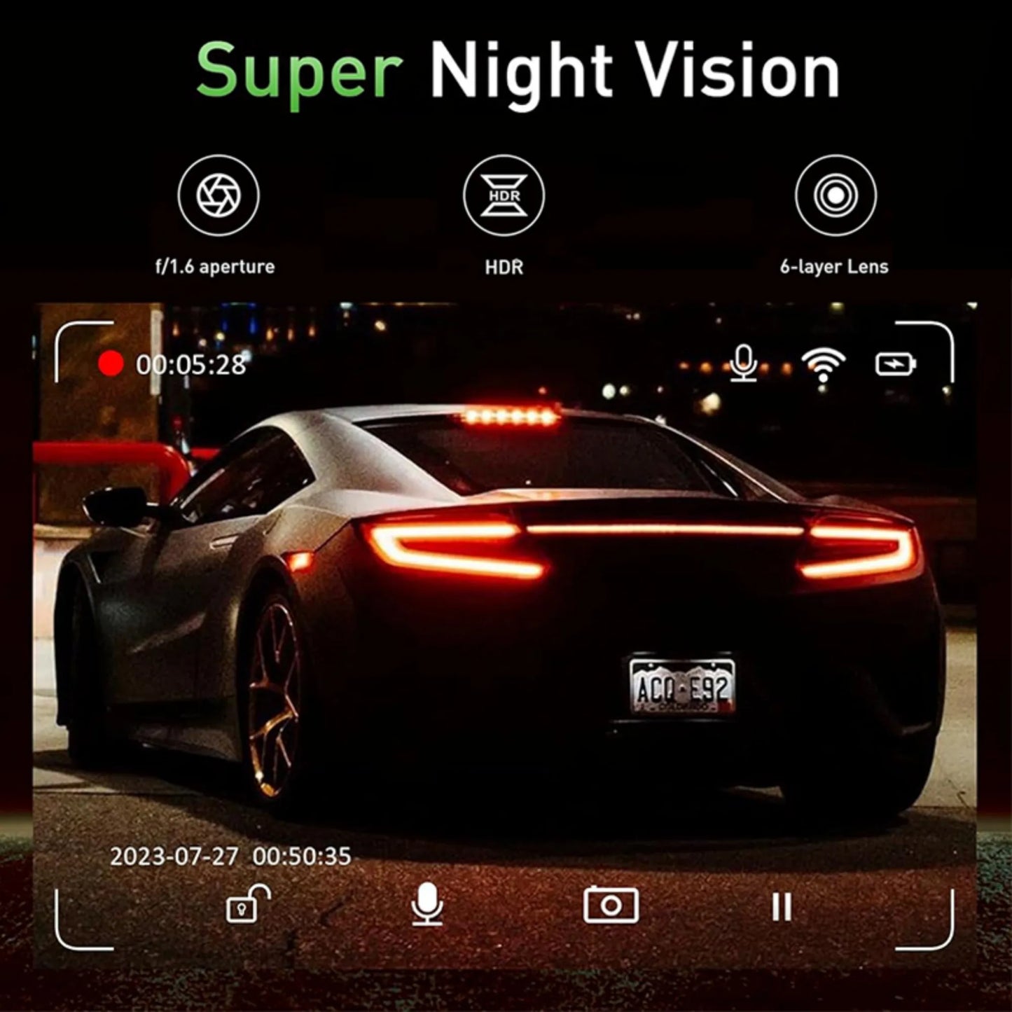 Dashcam 4K Vorne Hinten mit GPS und Parküberwachung — ConnectDrive D4