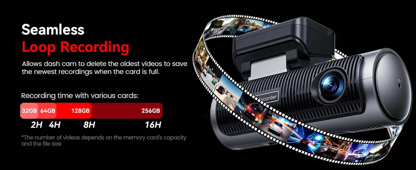 Dashcam 4K + 4K Dual — Vorne und Hinten in Ultra HD — ConnectDrive D4 Max