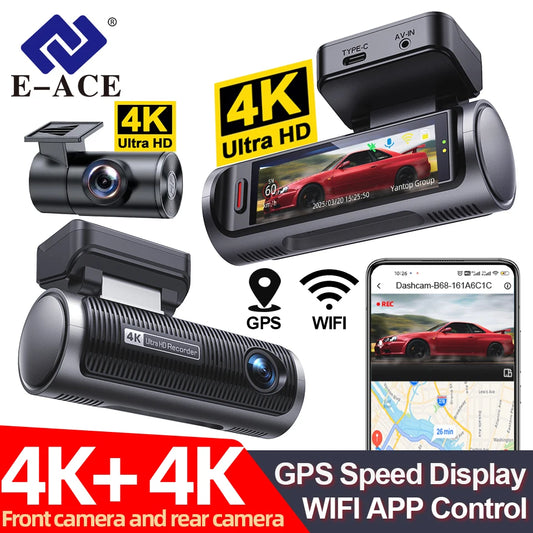 Dashcam 4K + 4K Dual — Vorne und Hinten in Ultra HD — ConnectDrive D4 Max