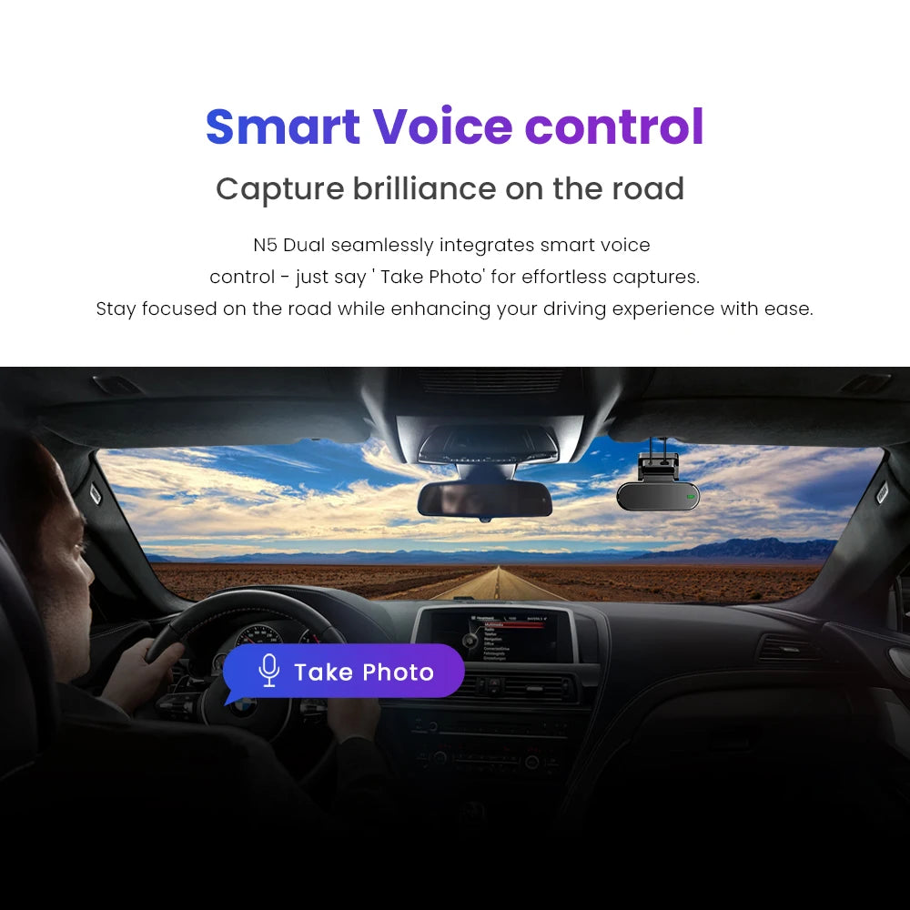 Dashcam 4K mit ADAS-Spurhalteassistent GPS und EU-Versand — ConnectDrive D4 Pro