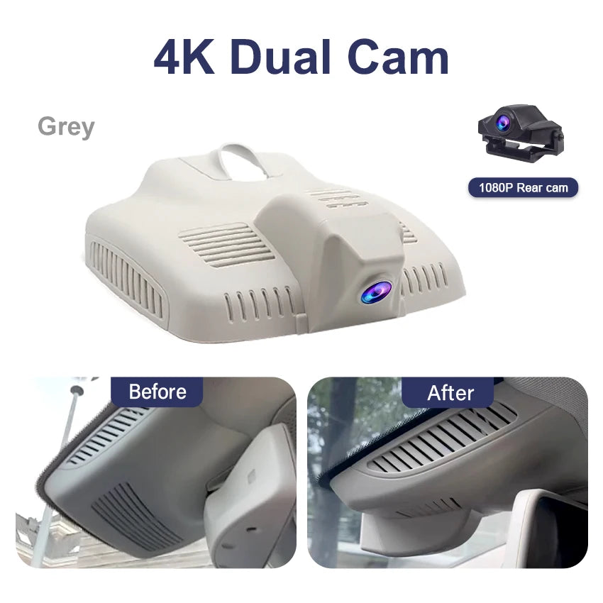 ConnectDrive Einbau-Dashcam Mercedes E-Klasse W213 — 4K, 2K, 1K, Dual Plug & Play